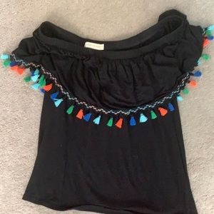 Festive tasseled shirt